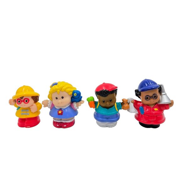 Vintage Fisher-Price Little People School Bus Maggie 2000 Sara Lynn 2001 Michael - Picture 1 of 16